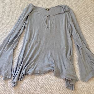 Lucky Brand grey blue top. Never worn before